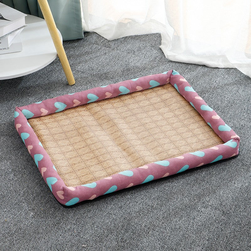 Pet Mat Nest Summer Linen High Temperature Summer Dog