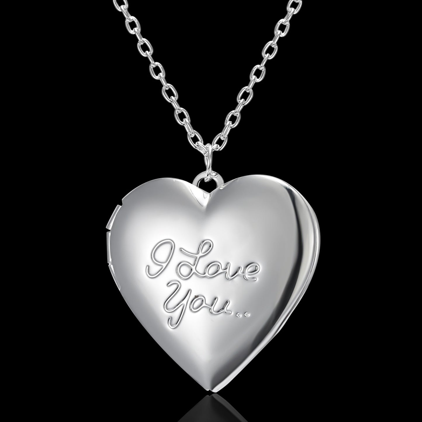 Carved Design Love Necklace Personalized Heart-shaped Jewelry dealsniper-net NC18Y0824