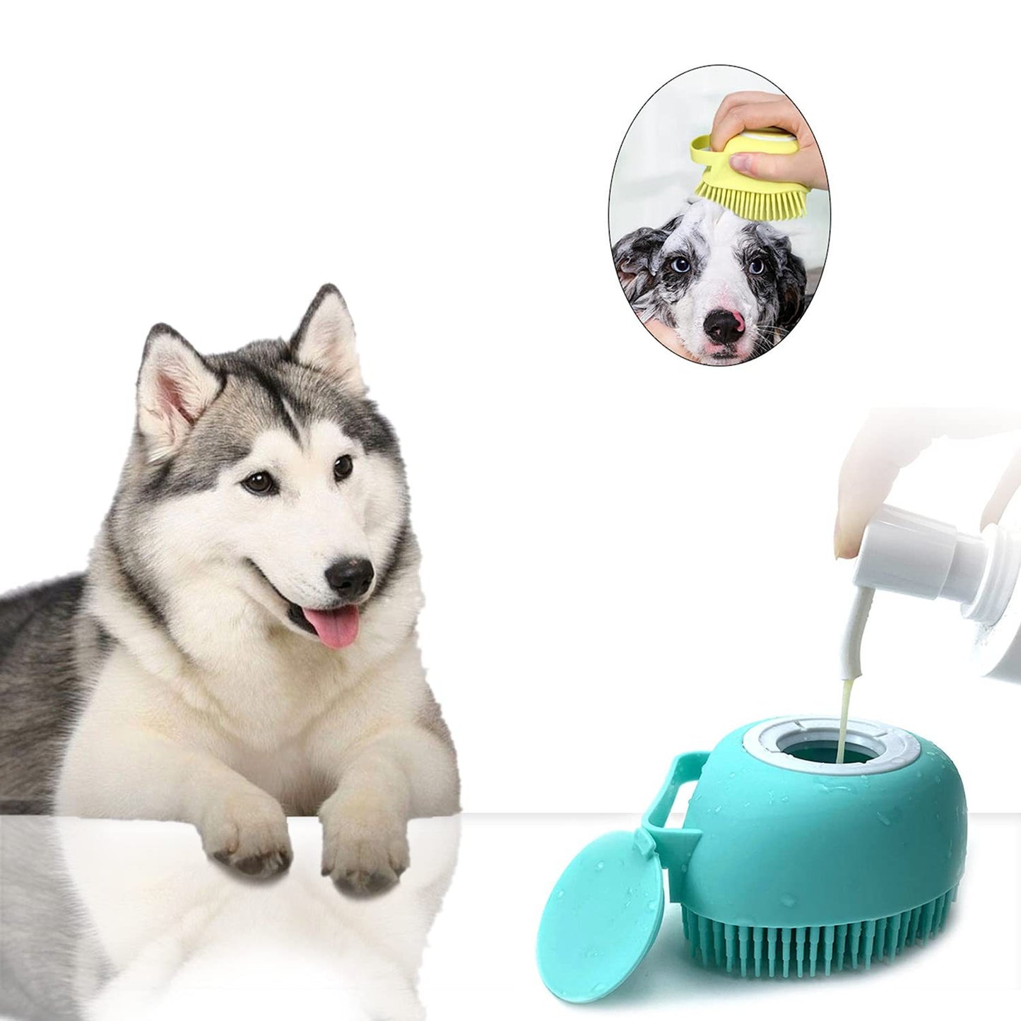 Pet Grooming Brush With Soap Dispenser Pets dealsniper-net