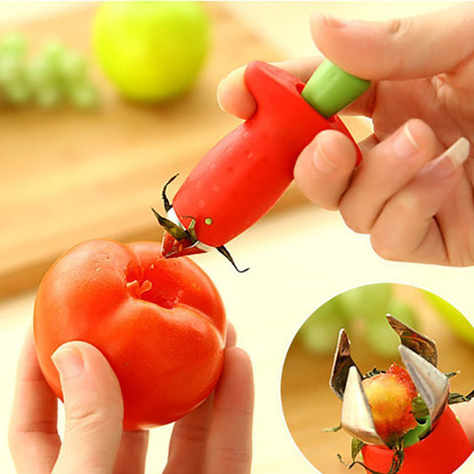 Strawberry Stem Remover Metal Plastic Fruit Leaf Remover Kitchen Gym From House