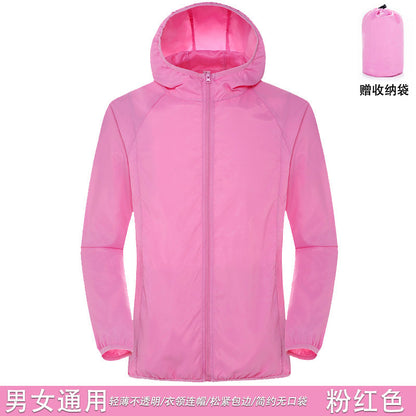 New Sun Protection Clothing Couple Outdoor Skin Clothing Men DealSniper.net Pink 4XL