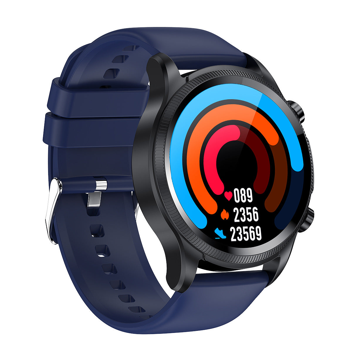 Oxygen ECG Temperature Blood Pressure Heart Rate Monitoring Laser Smart Watch Electronics DealSniper.net Blue E400