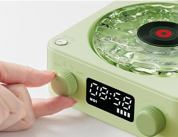 Retro Turntable Speaker Wireless Bluetooth Stereo Sound Gadgets DealSniper.net