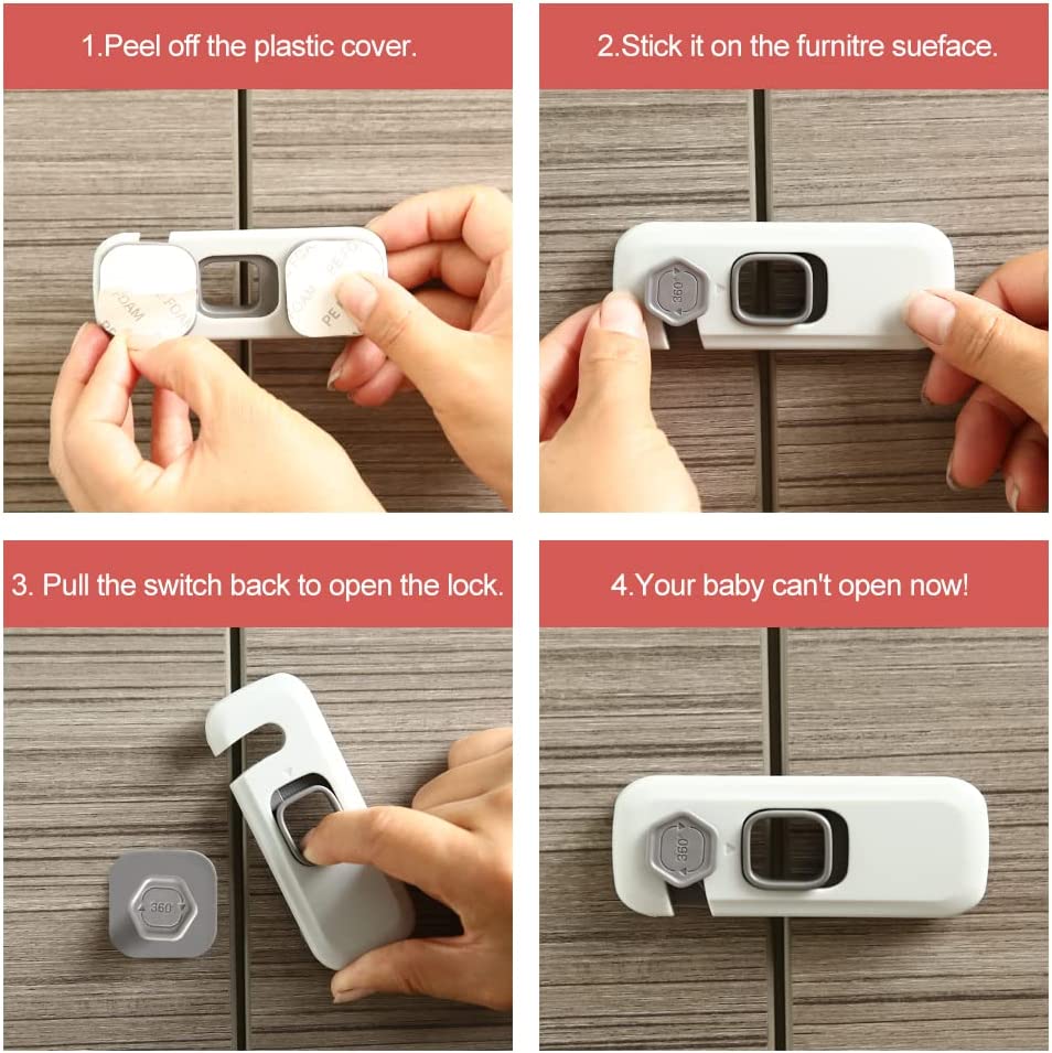 Home Refrigerator Lock Fridge Freezer Door Catch Lock House Gym From House
