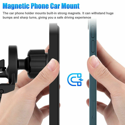 Magnetic Wireless Chargers Car Air Vent Stand Phone Holder Mini QI Fast Charging Station For Phone Vehicle dealsniper-net