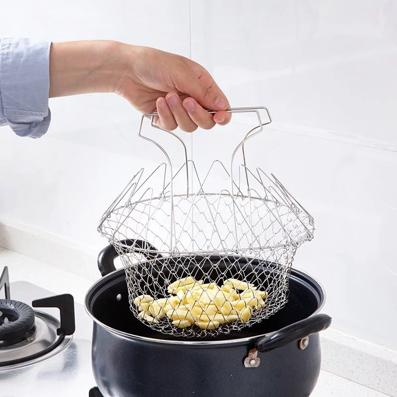 Stainless Steel Deep-fried Kitchen French Fries Tools Drain Kitchen DealSniper.net