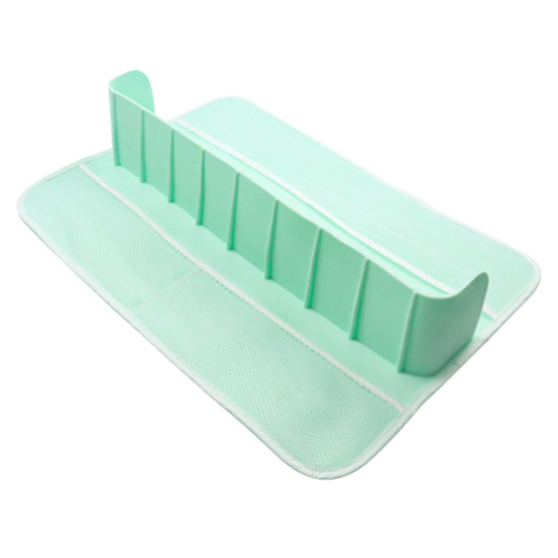 Playing In Water Pad Suction Cup Waterproof Non-slip Toy Storage Rack Kids DealSniper.net Green Large Size 60x40x10cm