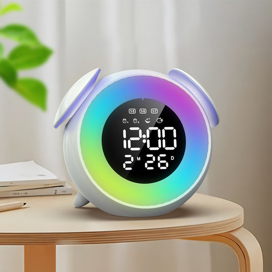 Colorful Ambience Light Multifunctional Electronic Clock