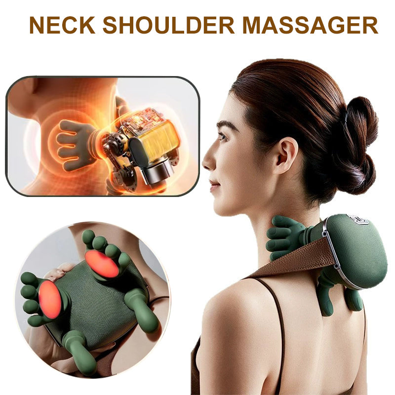 Electric Neck And Shoulder Muscle Massager Relax Pain Relief Health Gym From House