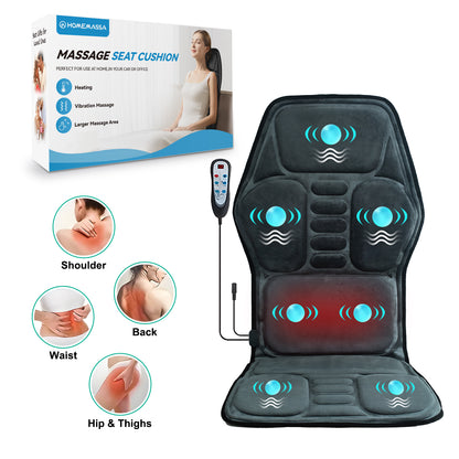 Massage Cushion With Heat 9 Modes Multi Position Body Relief Beauty dealsniper-net Fleece