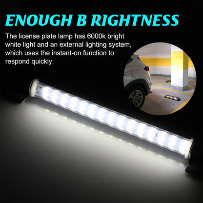 Universal License Plate LED Lamp Back Light Bar For Car SUV Truck RV 6000K White Vehicle dealsniper-net