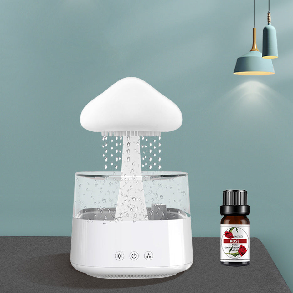 2-in-1 Desk Humidifier Rain Cloud Aromatherapy Essential Oil House dealsniper-net