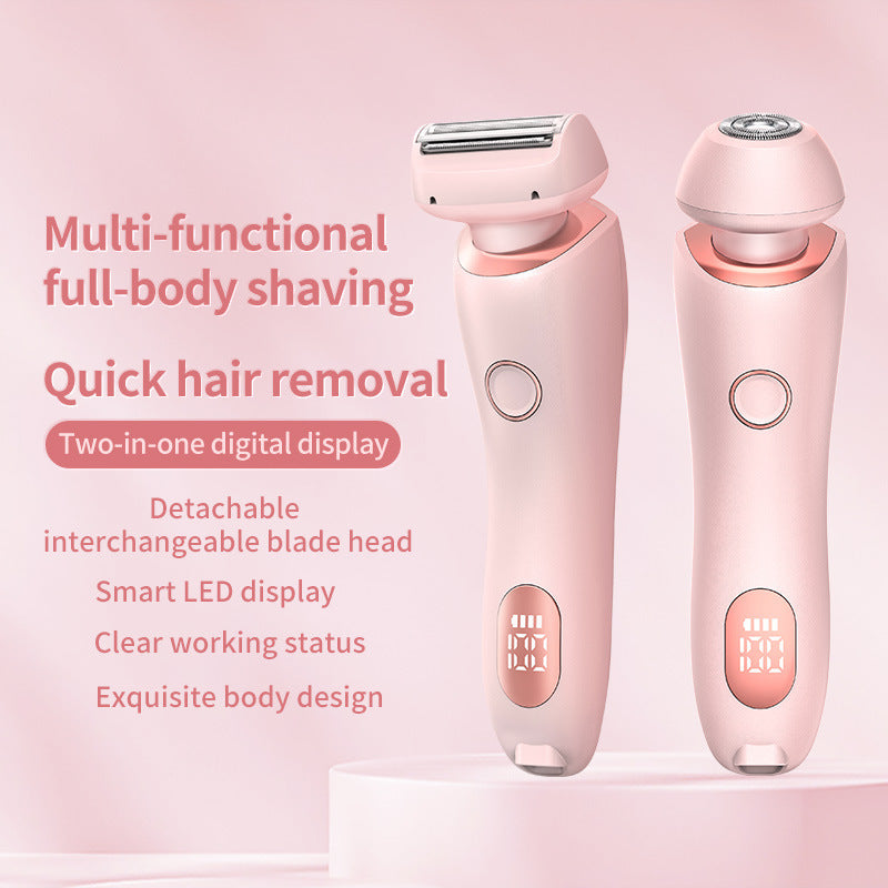 2 In 1 Hair Removal Epilator USB Rechargeable Trimmer Beauty dealsniper-net