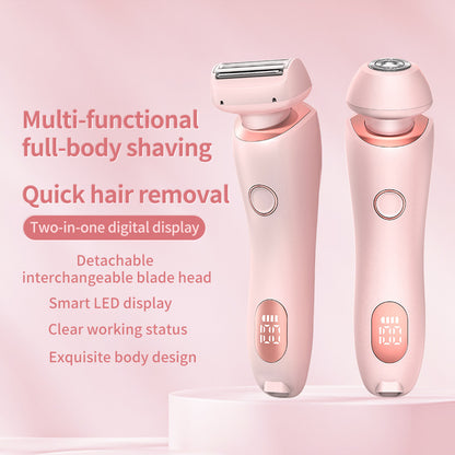 2 In 1 Hair Removal Epilator USB Rechargeable Trimmer Beauty dealsniper-net