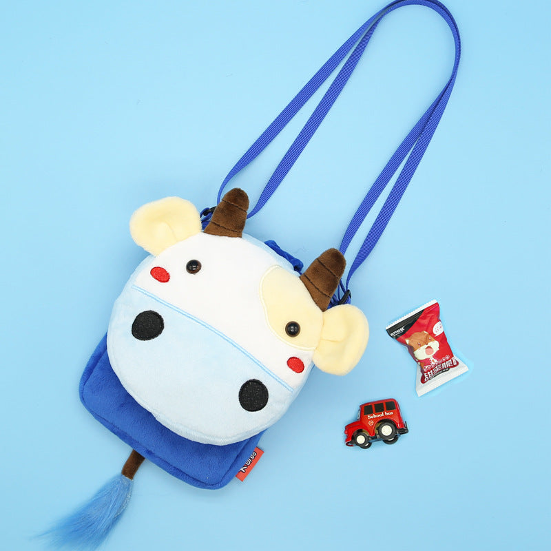 Cute Cartoon Children's Crossbody Bag Kids DealSniper.net Dairy Cattle