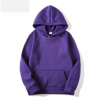 Hoodie Trendy Loose Sports Sweatshirt Men Gym From House Purple 2XL