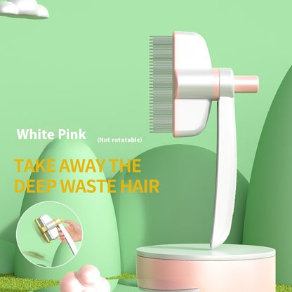 Cat Comb Tie Removal Floating Hair Magic Long Hair Pet Self-Cleaning Pets Gym From House White Pink