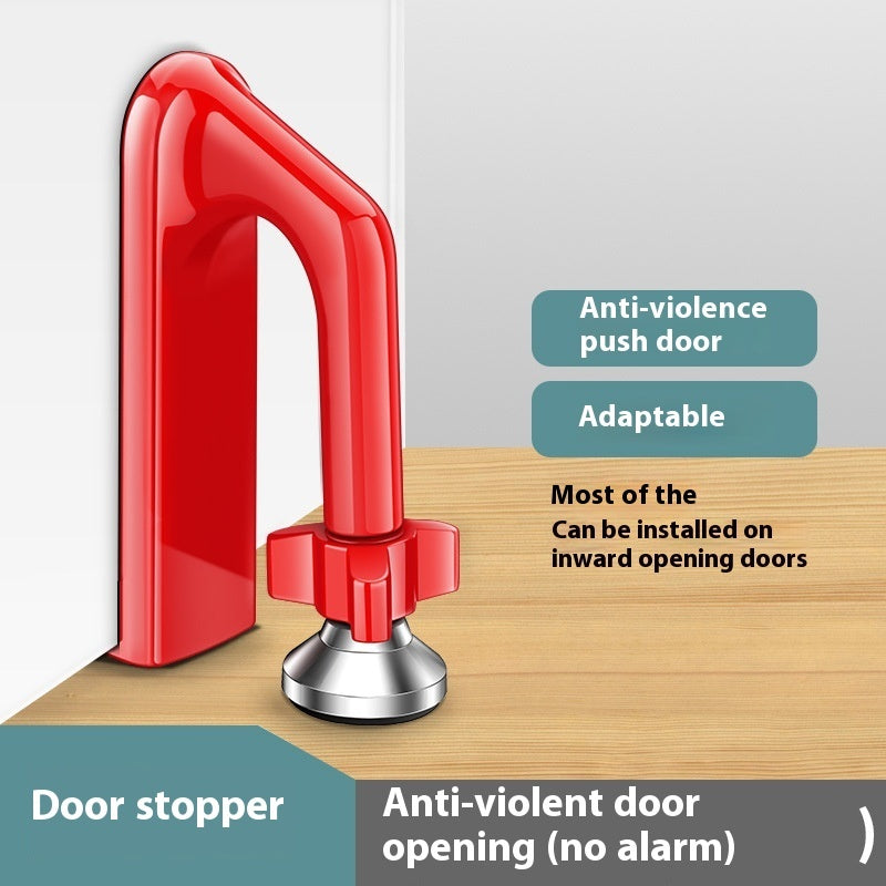 Door Stopper Anti-theft And Anti Pry Alarm House DealSniper.net Red Top Door Device