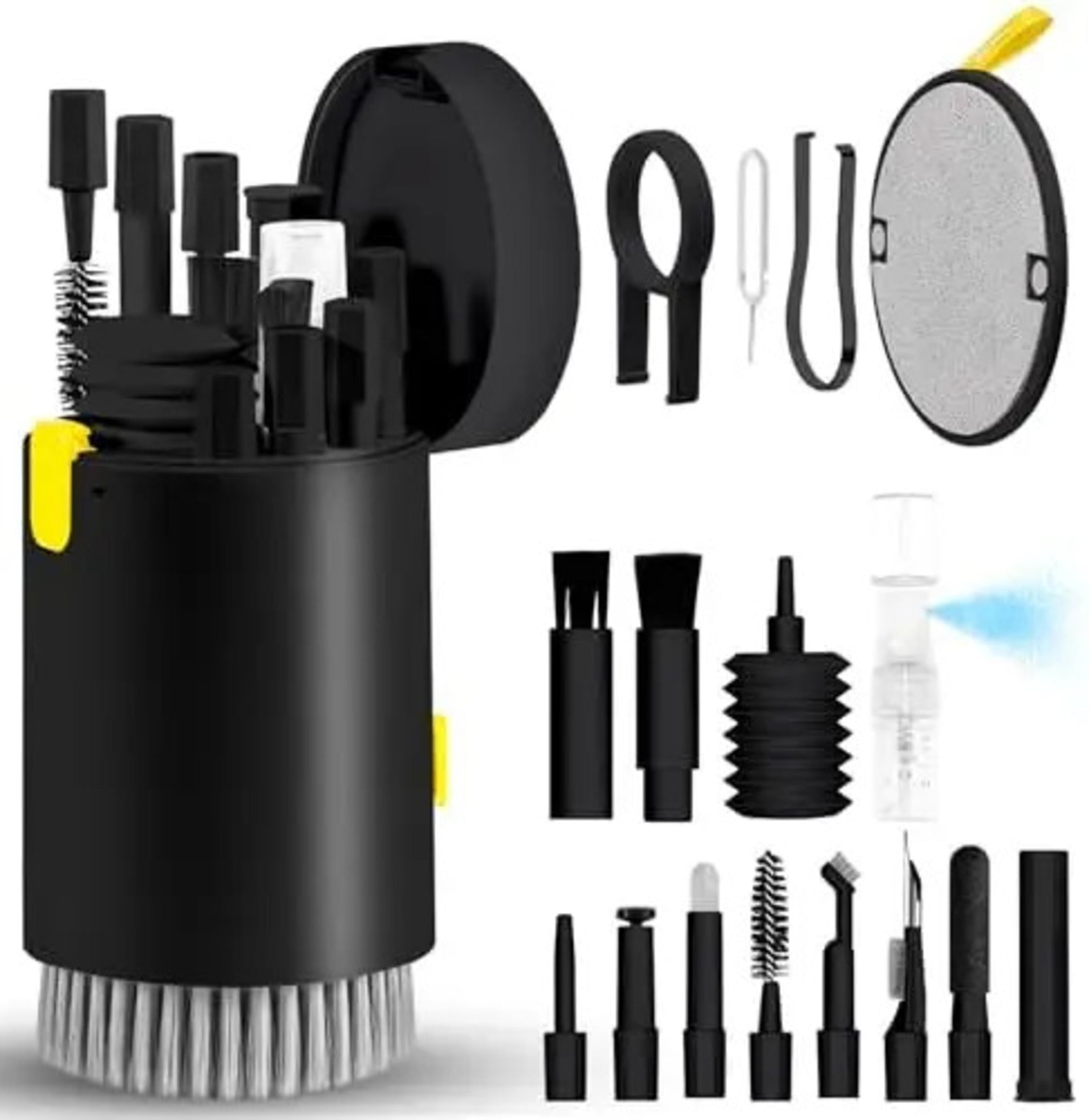 20 In 1 Laptop Phone Screen Cleaner Kit, Computer Keyboard Cleaning Brush Electronics dealsniper-net Black