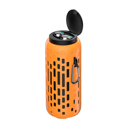 Outdoor Small Steel Cannon Wireless Dual Ear Bluetooth Earphones Gadgets dealsniper-net Orange