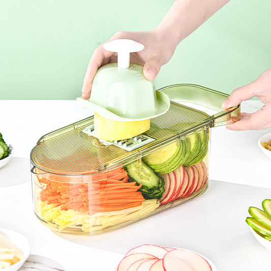 Multifunction Transparent Vegetable Cutter Steel Blade Kitchen dealsniper-net