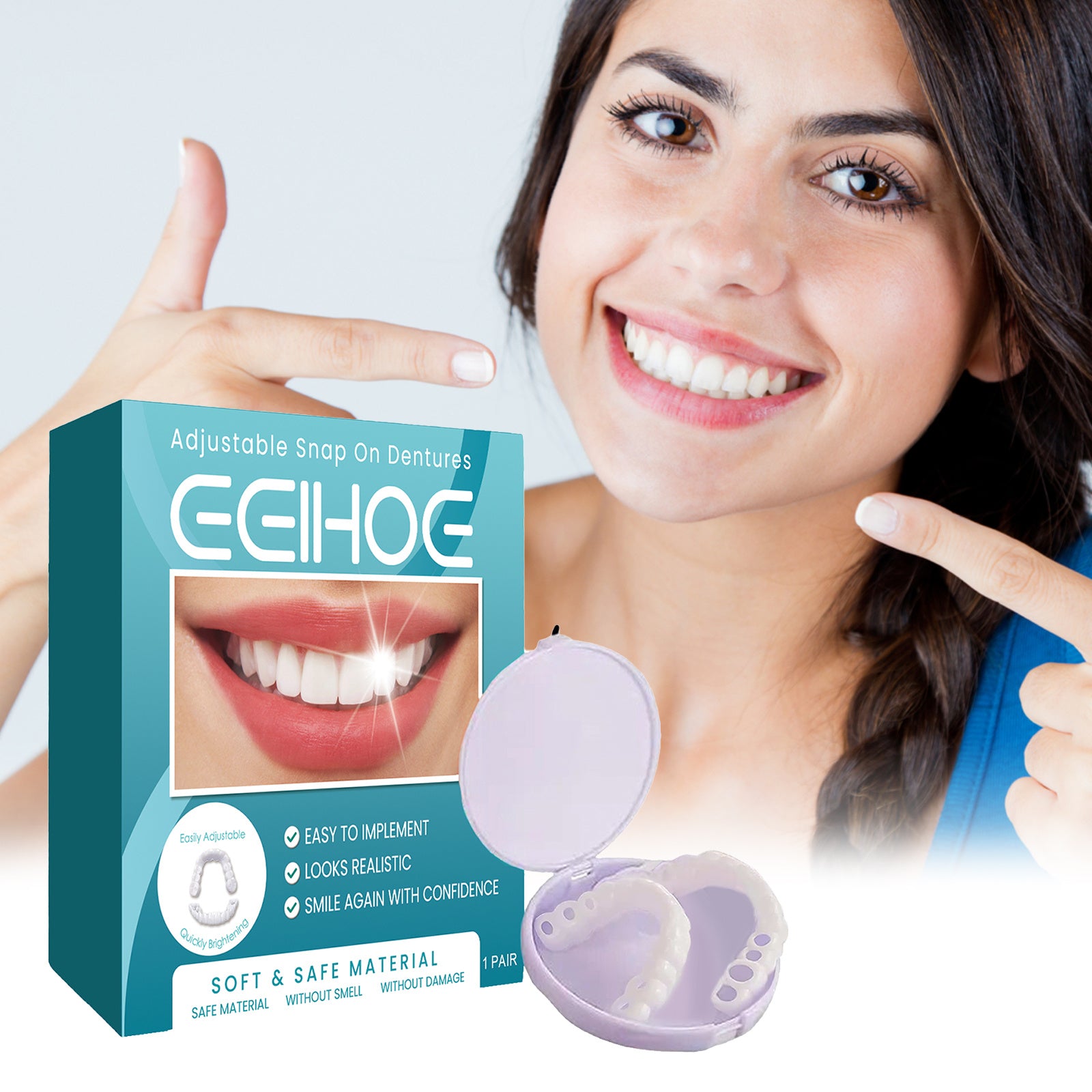 EELHOE Adjustable Snap On Dentures Temporary Gap – DealSniper.net