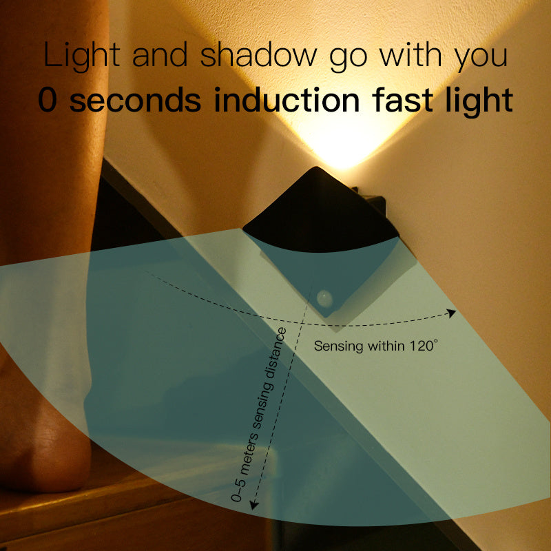 Wireless USB Rechargeable Decor Wall Lamp Human Body Sensing House DealSniper.net