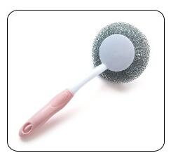 Plastic Cleaning Brush Degreasing Dishwashing Brush Kitchen DealSniper.net Pink