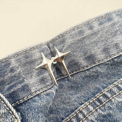 Adjustable Waist Jeans Waist-tight Artifact Button Women DealSniper.net