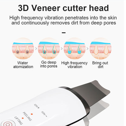 Electric Ultrasonic Skin Scrubber Face Spatula Home Ultrasonic Skin Scrubber Beauty Gym From House