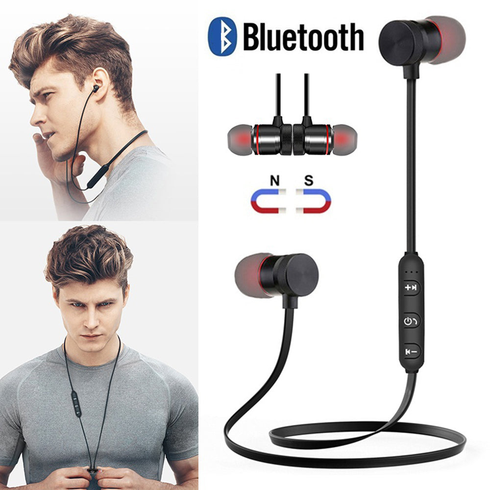 Magnetic Headphones In-Ear Bluetooth Stereo Earphones Headset Wireless Earbuds Random Color Electronics dealsniper-net Random