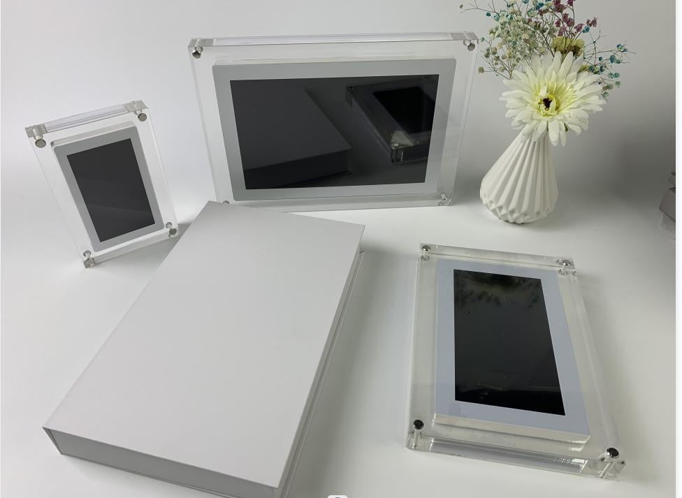 Acrylic Digital Photo Video Frame Battery New Home Decor Gym From House