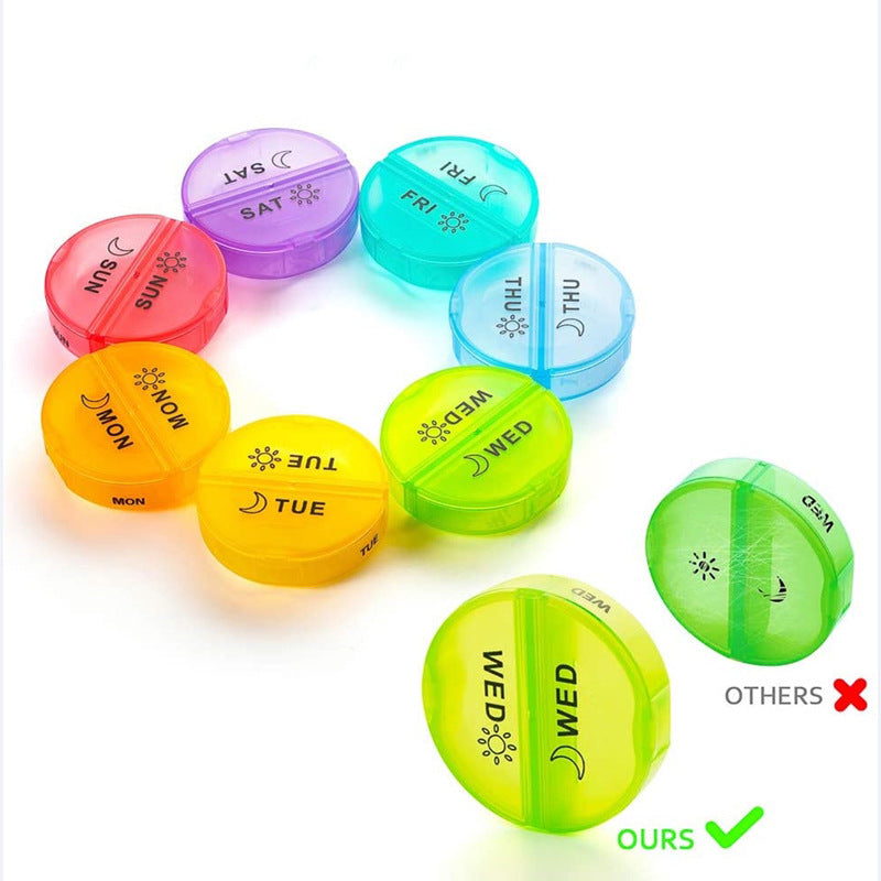 7 Days Daily Pill Box For Medicine French Holder Drug Case