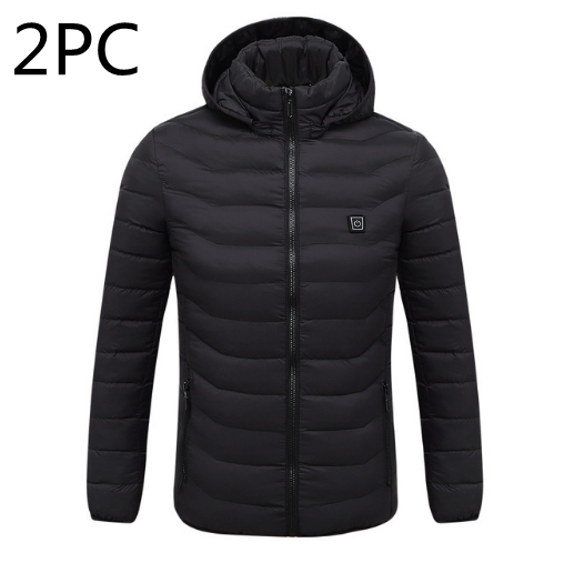 Heating smart cotton Outdoor DealSniper.net 2pcs Black XXL