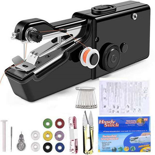 Handheld Mini Sewing Machine Set Hobby Gym From House Black
