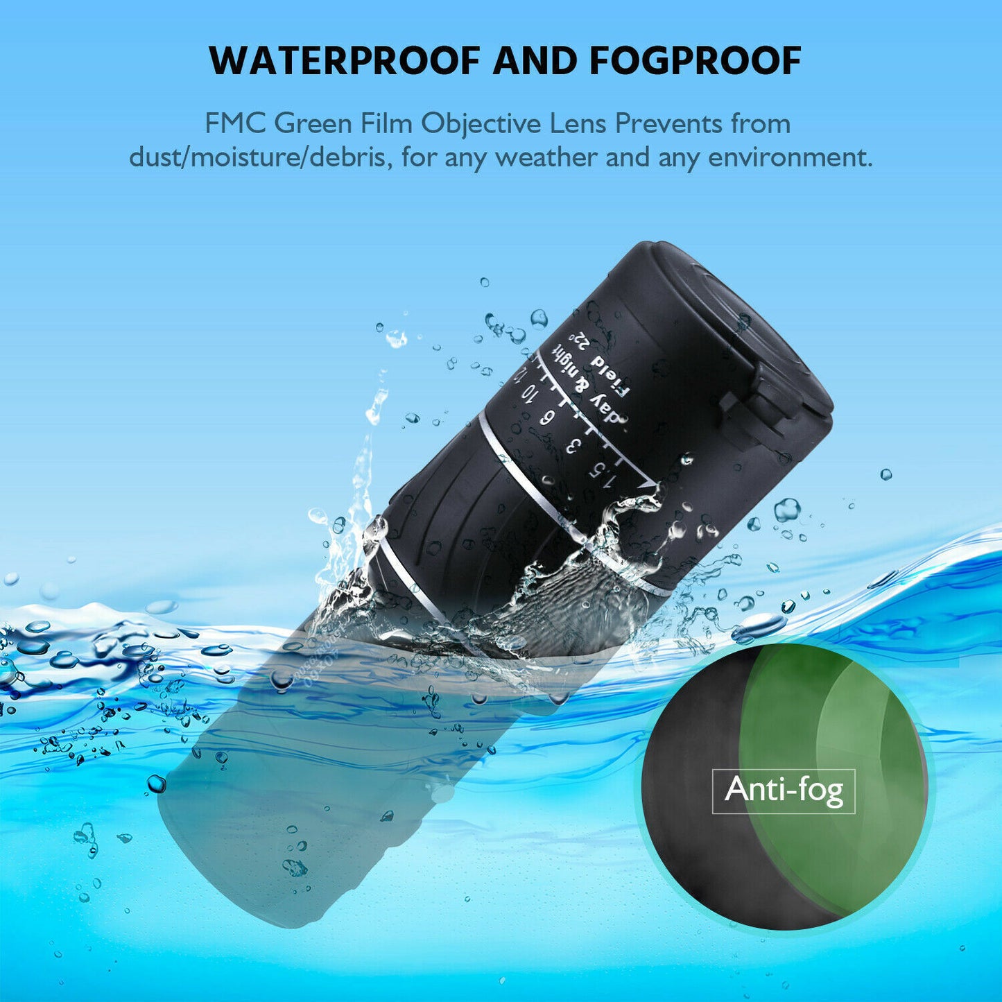 40x60 Day Night Vision HD Optical Monocular Hunting Camping Outdoor DealSniper.net
