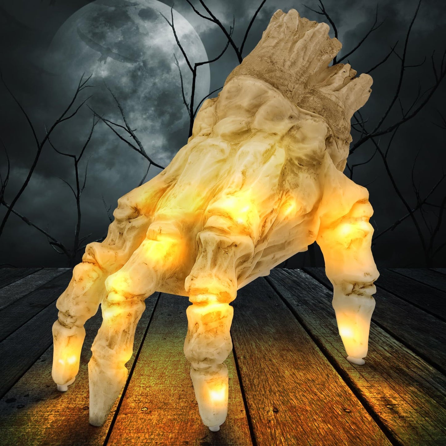 Halloween Electric Luminous Crawling Hand Animated Decoration