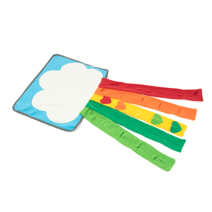 Pet Rainbow Enrichment Mat Dog Play Snuffle Mat For Boredom Pets Gym From House