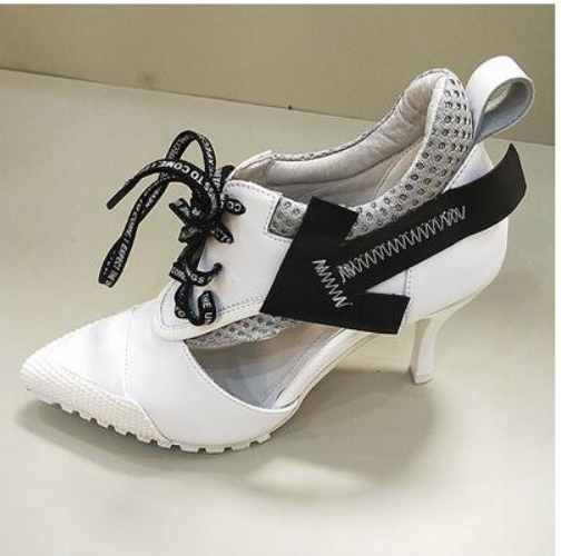 White Lace-up Personality Fashion Casual Sports High Heels Women Women dealsniper-net Style A 34