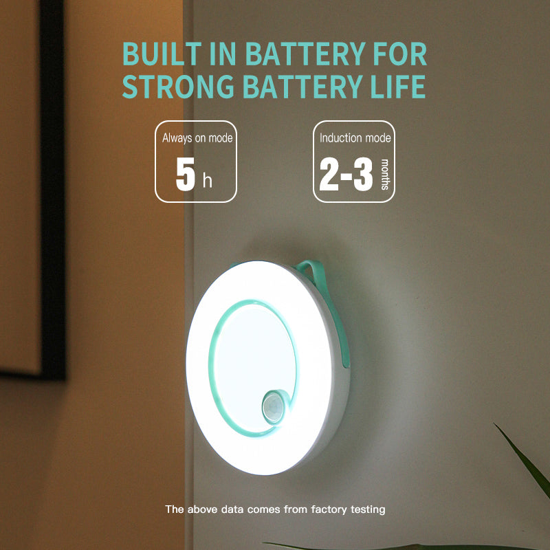 Human Body Induction Light LED Small Night Light Charging Home Decor Gym From House