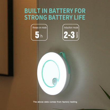 Human Body Induction Light LED Small Night Light Charging Home Decor Gym From House