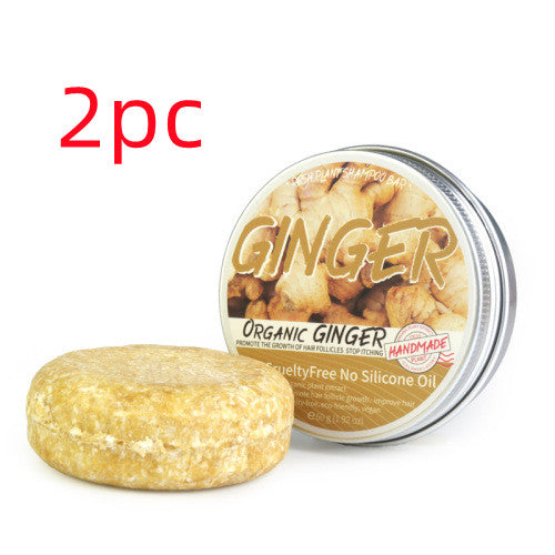 Ginger Shampoo Soap Anti-dandruff Refreshing Health dealsniper-net 2pcs 60g Ginger