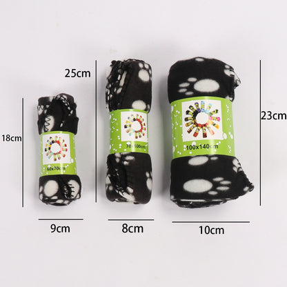 Dog Double-sided Fleece Blanket Warm Pet Blanket Pets Gym From House