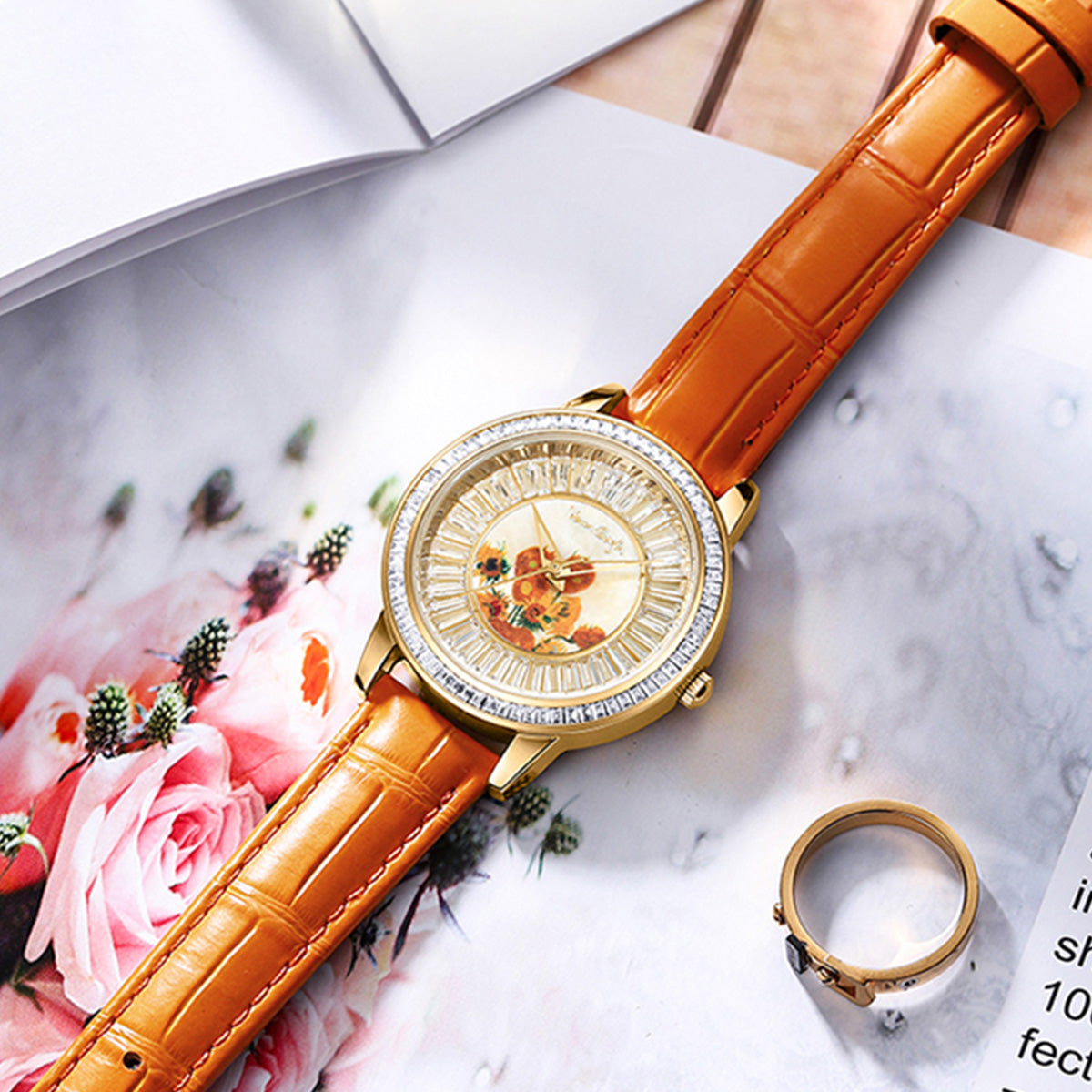 Van Gogh Women's Quartz Watch 3D Printed Oil Painting Jewelry DealSniper.net