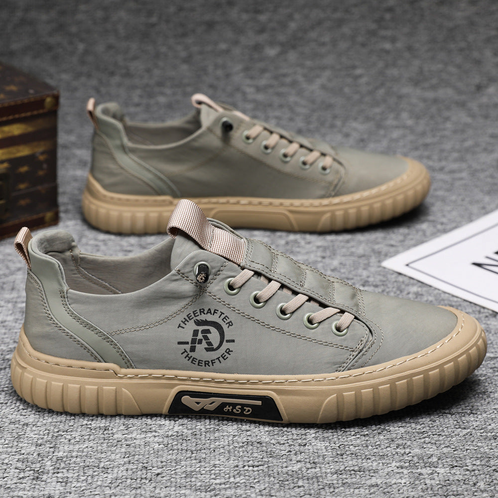 Men's Casual Shoes Trend Breathable Umbrella Men DealSniper.net Green brown 39