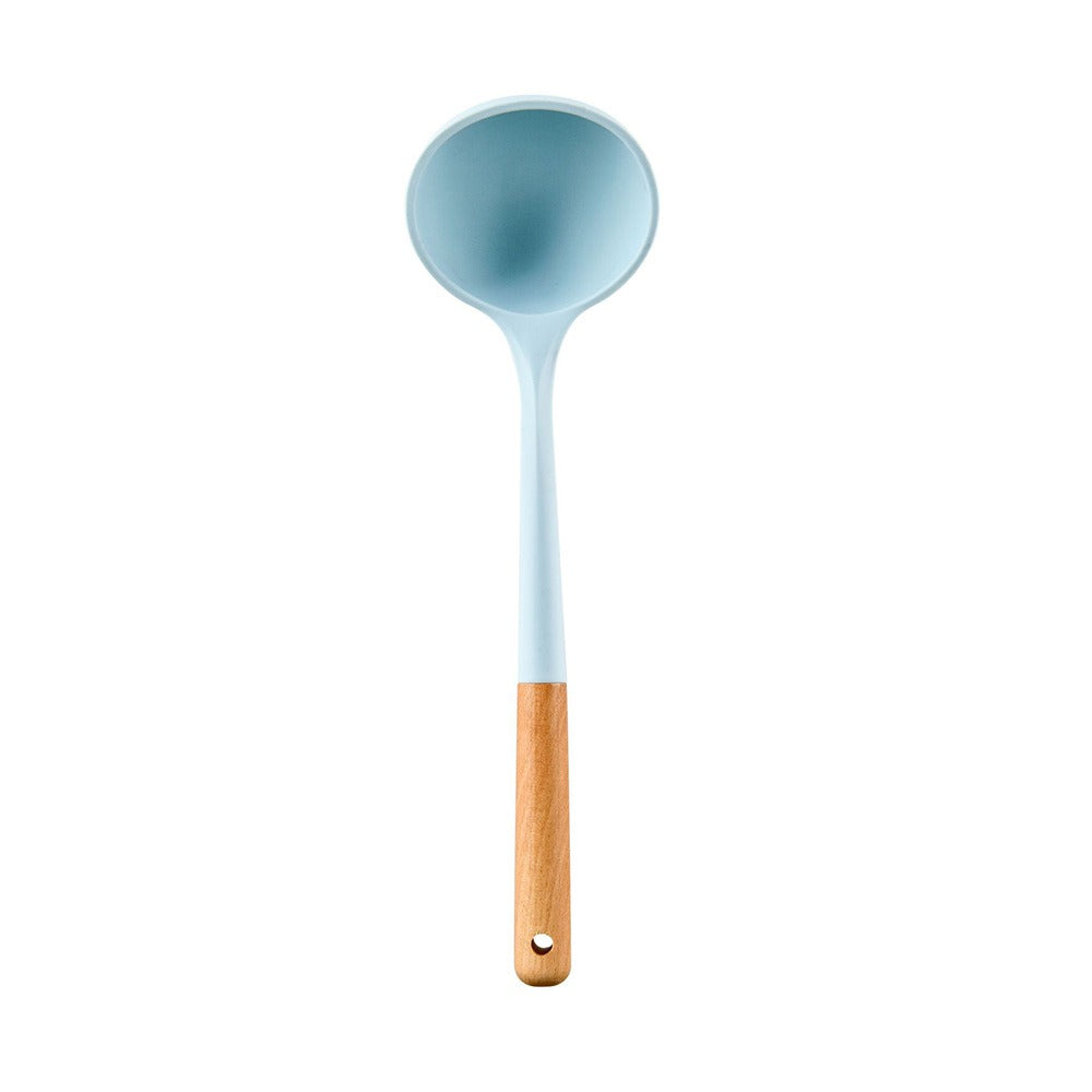 Home Kitchen Silicone Non-Stick Cookware Set Kitchen DealSniper.net Large soup spoon