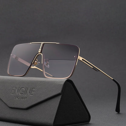 New Large-Frame Sunglasses For Men With Metal Frames Men Gym From House