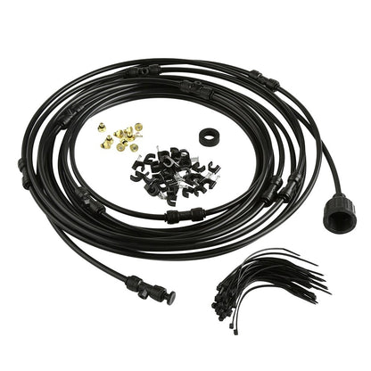 Garden Cooling Atomization Cooling System Set Garden dealsniper-net Black 12 M Suit