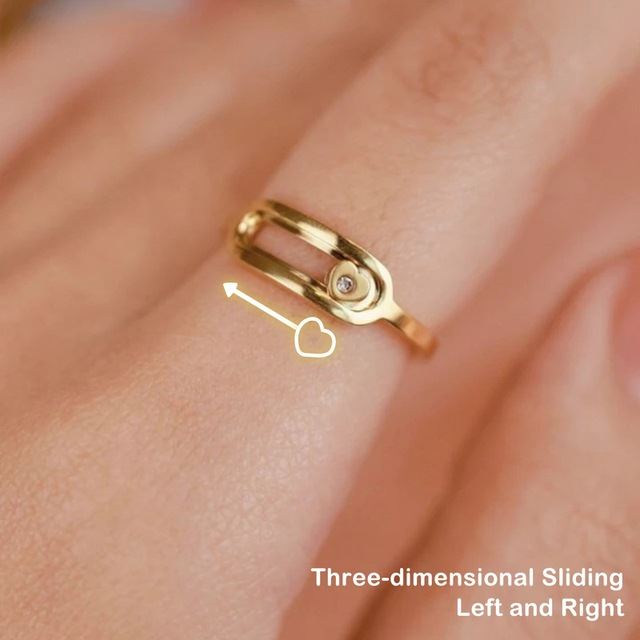 Finger Spinner Rings Fidget Anxiety Ring For Women Relieving Deals DealSniper.net F size8