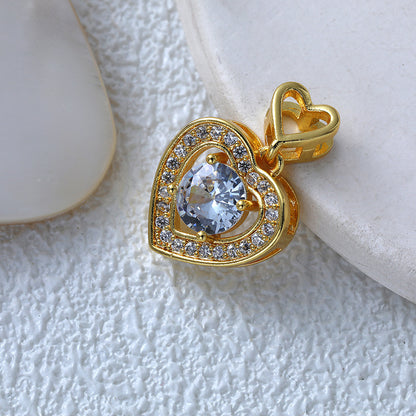 Fashionable Commuter Trendy Micro-Inlaid Zircon Ice-Type Necklace Jewelry Gym From House D081JB